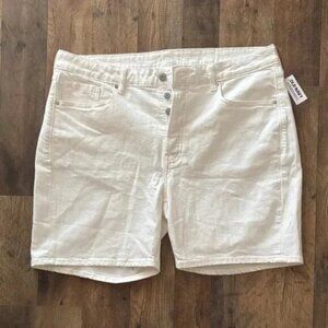 Old Navy White Denim Shorts NWT